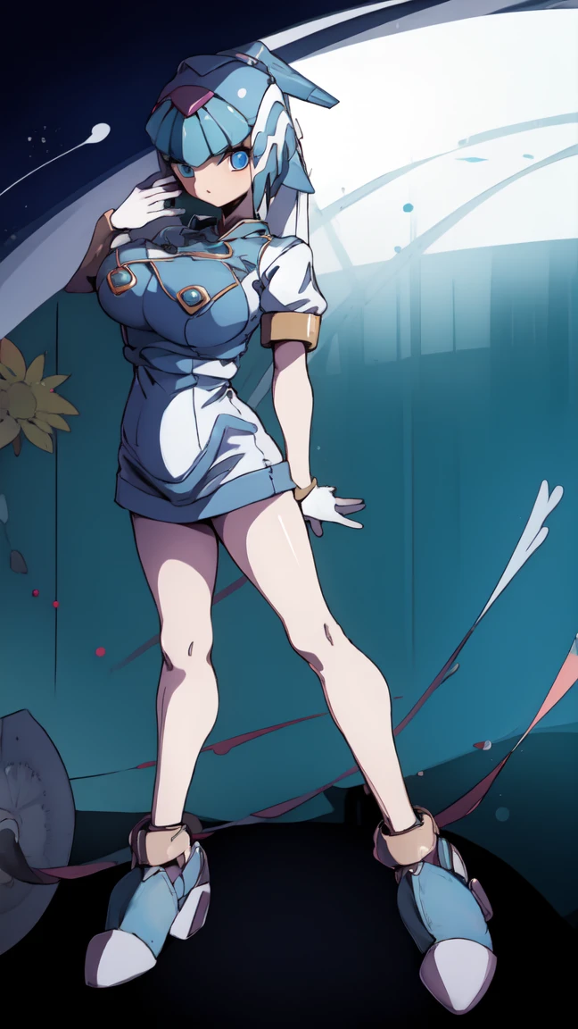  sonrojarse  , Nurse outfit , Blue eyes, full body