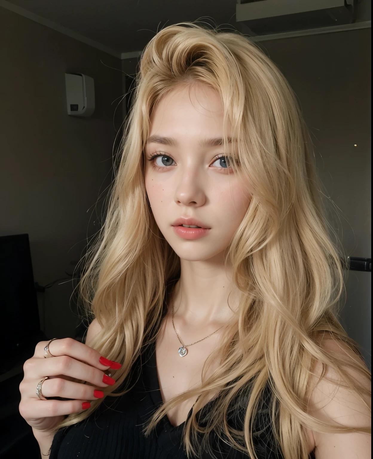 blond woman, siren eyes, melhor qualidade, jennie