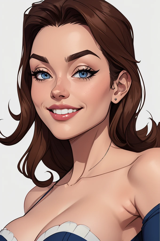 estilo de desenho animado:1.2), southern Brazilian woman Gaúcha draw ART Artline white background woman Cartoon image of a woman , roupas sensuais , garota super valente destemida , cartoon style illustration, estilo de arte dos desenhos animados, estilo de arte dos desenhos animados, digital illustration style, design de personagens altamente detalhado, arte digital detalhada fofa, City fan art, design de personagem retrato, beautiful digital illustration, retrato de alta qualidade, arte em quadrinhos, retrato do design do personagem, white background Busty without clothes and medium breasts female character cartoon style in costume from Fallout 4 uniform two girlfriends Pose of beautiful character in dynamic pose two women together Snow White on the left and together with Cinderella on the right with a body in symmetry with a corset and beautiful breasts, corpo bem definido, delicado e sensual, estilo de desenho animado, digital illustration with open smile showing teeth round ass beautiful tough