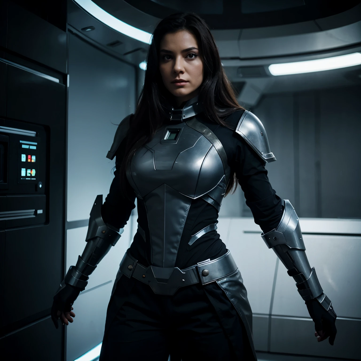 Create a badass villain space armor 