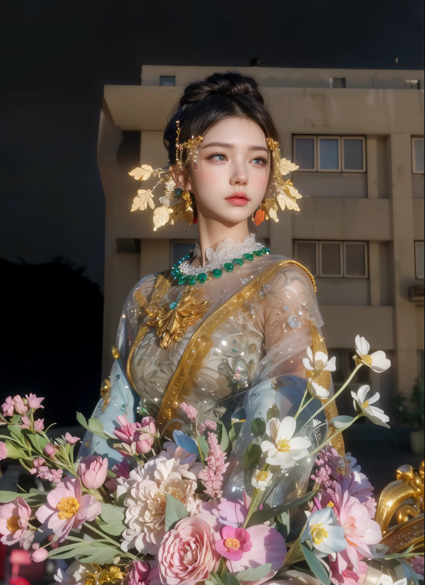 Game art,Best image quality,Highest resolution,8K,(A half-length photo),(portrait),(Head close-up),(rule of thirds),Unreal Engine 5 rendering works,20 year old girl,((Queen)),Eyes are very detailed,(big breasts),Elegant and noble,cinema lights,Ray tracing,Game CG,((3D Unreal Engine)),OC rendering reflection pattern,4K,Ultra-clear,Sensual,translucent lace,Fair and plump figure,pretty face,gloss gel coat,身着华贵礼服的Queen,Crystal Gem Crown,Necklace jewelry,blue eyes,black tattoo(whole body),The tattoo is very three-dimensional,Gorgeous and intricate tattoo designs,