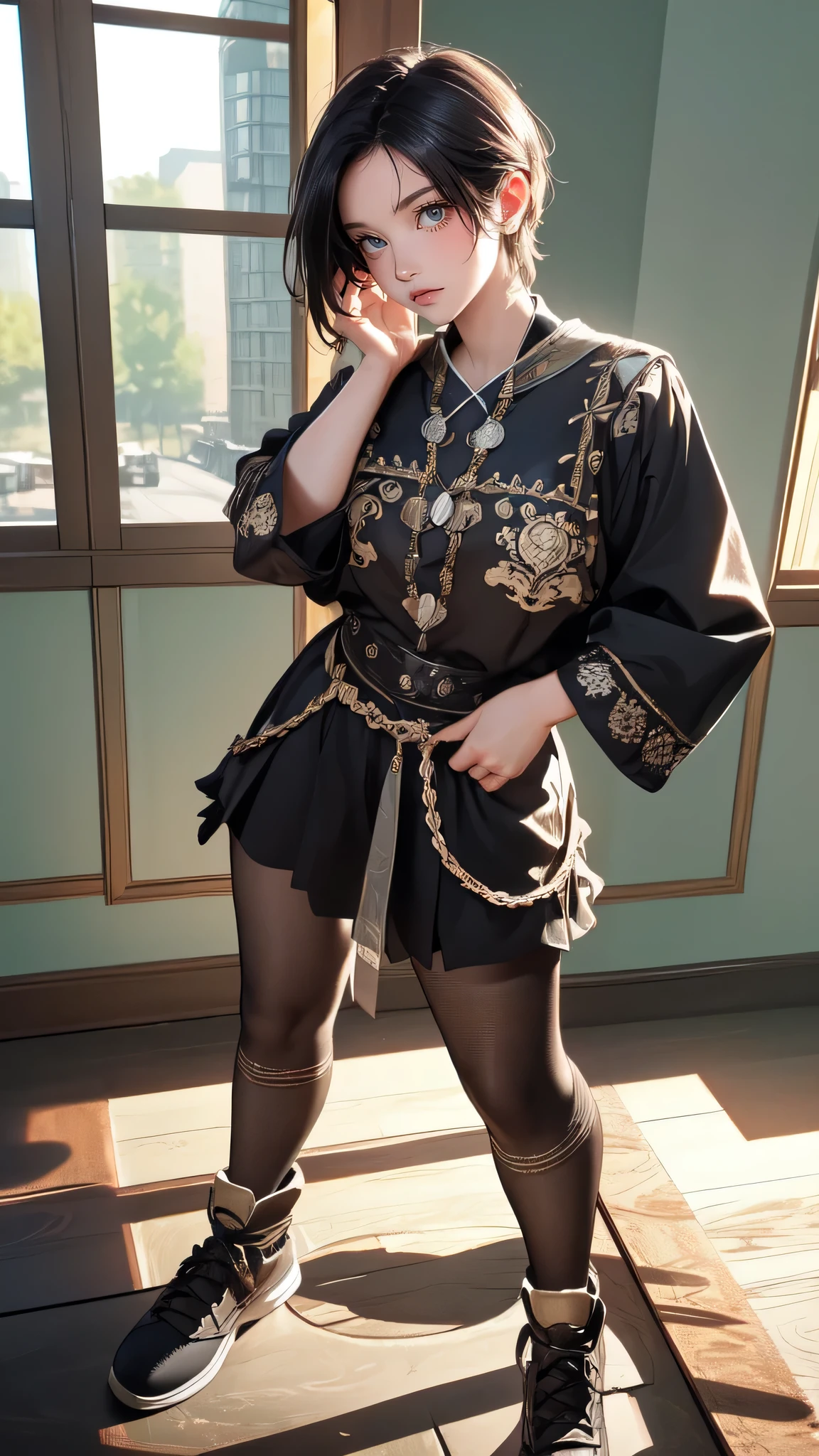 full body,(random pose),(Highest image quality, (8K), Ultra-realistic, Best Quality, High quality, High Definition, high quality texture, high detailing, Beautiful detailed, fine detailed, extremely details CG, Detailed texture, realistic representation of face, masterpiece, presence)
