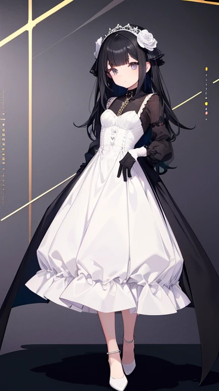 
Ultra precision,masterpiece,highest quality,((((Full body portrait)))), Standing picture,one girl, beautiful girl, adult girl,( look at me), So pretty face,(((black hair))),Hair is long and straight, blunt bangs,I eninaeic gtqlt ((lot) ni to, ailglatgrlk,e c,e a) Hs tb n( golden eyes), detailed slanted eyes, cool look, Rose long dress, lance gloves, wear a lot, Small , Solid color back ground,,