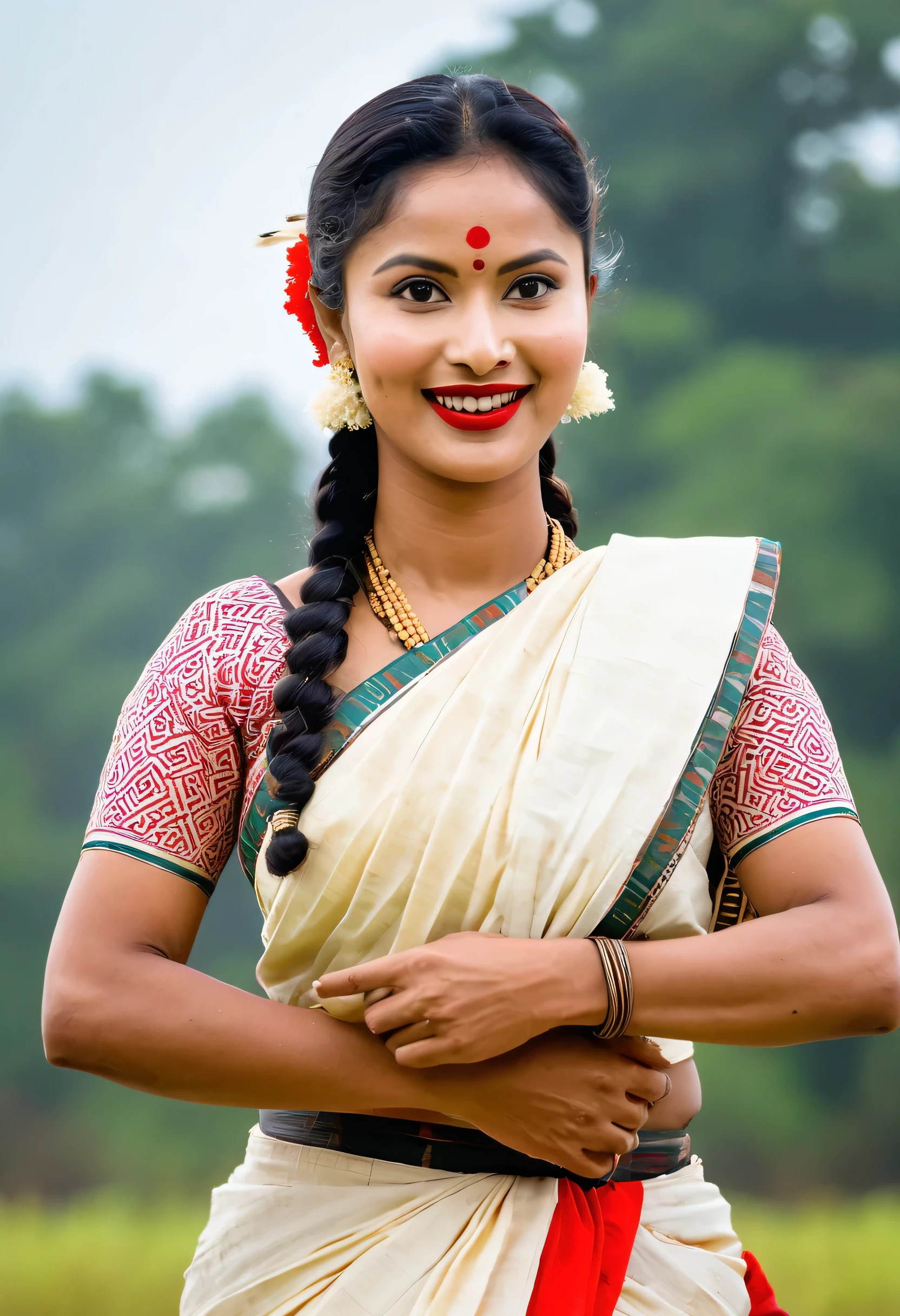 Assamese traditional festival Bihu dancer