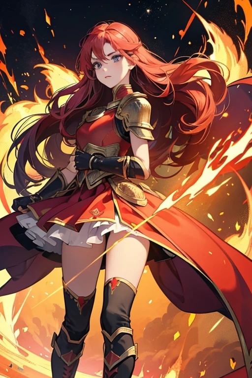 The Guardian of Secrets resembles Margaret, albeit with a saturated color scheme, constant red outline and a warrior-like outfit. She wears a metallic breastplate, skirt and boots, as well as a shoulder pad and spike wrist cuff on both arms. The "flames" surrounding the Guardian of Secret seem to change depending on her mood. For example after Skips told his secret about Mona the Guardian of Secret's flames dissipated completely, while they were at their wildest during the climax of the episode at Margaret's Apartment. SPARKLE; GLITTER