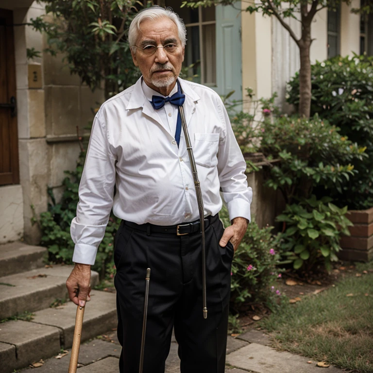 Older man with cane 