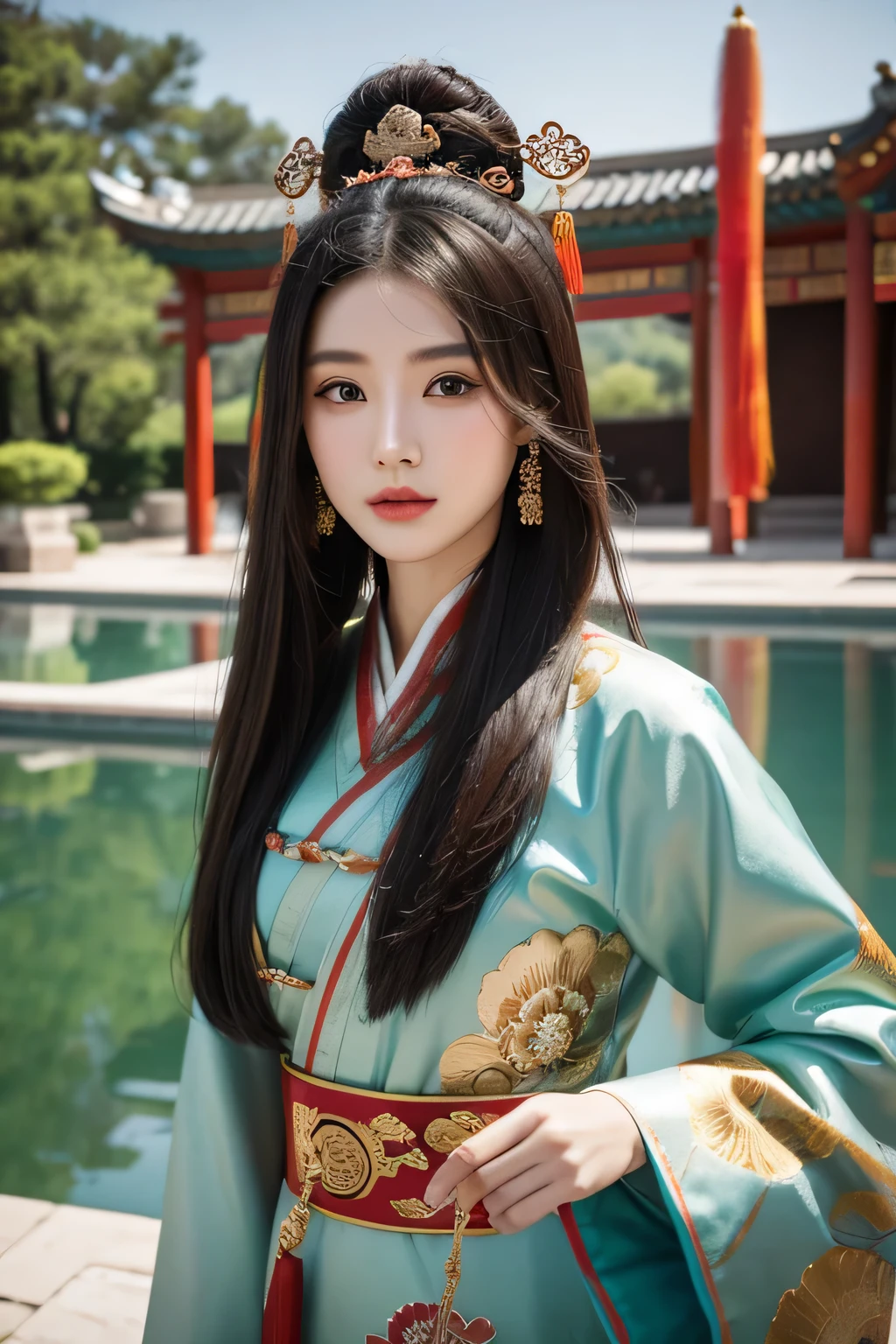 Chinese beauty style,Qin Dynasty style,In the palace
