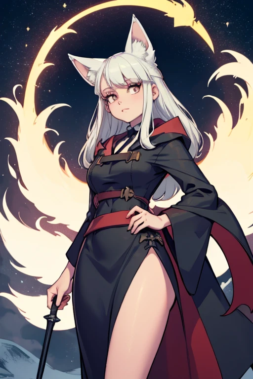 strongest,tits,Underboob,despair,grim Reaper,girl,Sickle,red effect,belly button,Wide Stride,cute,Wear a hood,Spread your legs,No panties,Grinning face