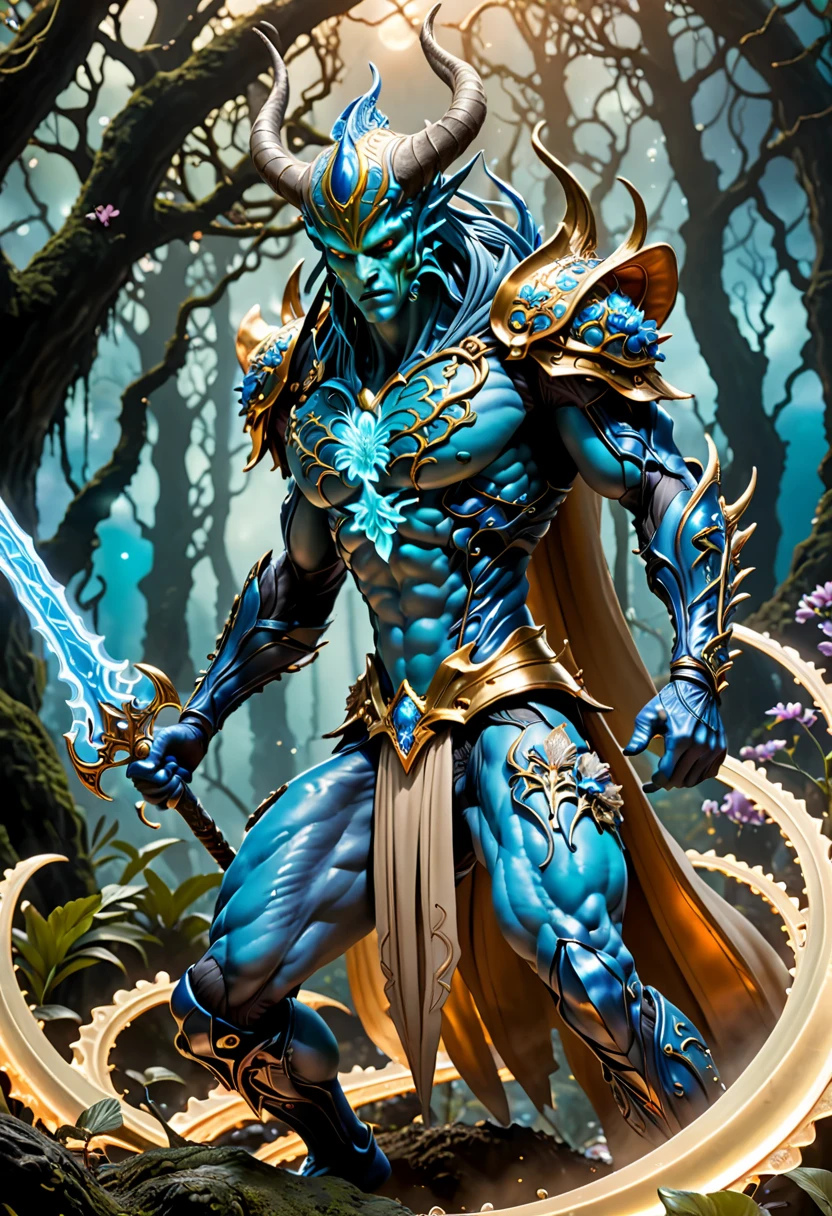 best quality,4k,8k,highres,masterpiece:1.2,ultra-detailed,realistic:1.37,HDR,UHD,studio lighting,ultra-fine painting,sharp focus,physically-based rendering,extreme detail description,professional,art nouveau,tarot card style, dynamic angle, action shot,(dynamic pose), raging facial expression, male alien,(creatures from outer space), cyborg style,futuristic alien,(A humanoid male alien warrior is crossing an extraplanar alien battlefield while swinging a gigantic greatsword:1.37), ((Enraged, he swings his greatsword cutting a shadow beast in half:1)),fractalized, futuristic alien,(wearing a biological exoskeleton),alien flora,(spectacular sci-fi background with bioluminescent fungi),vivid colors,beige and pale blue hues,Yoshitaka Amano style,trending on cgsociety,landscape,horror,(sci-fi),concept artists,bright and vibrant colors,dreamy lighting