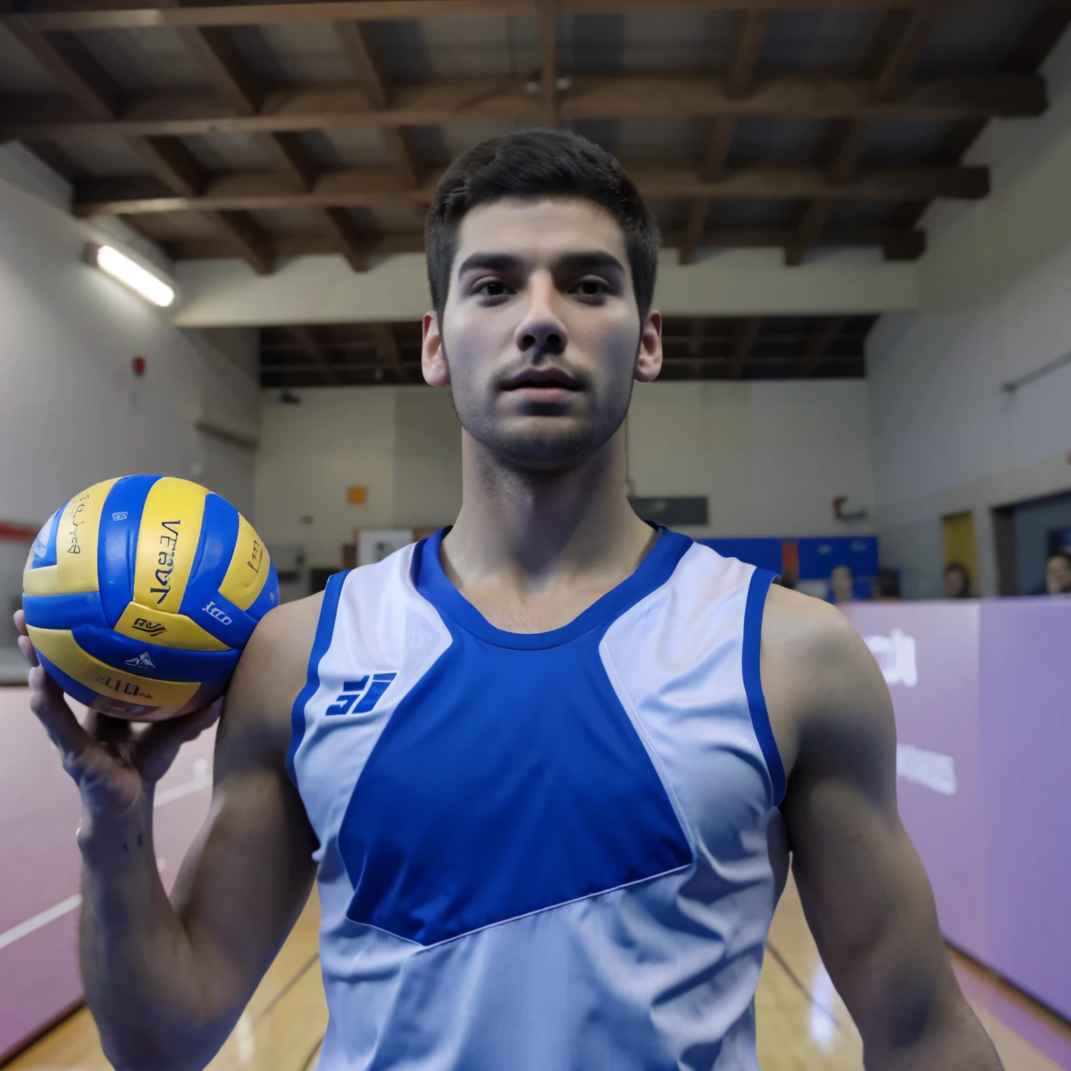 Voleibol masculino, man with volleyball