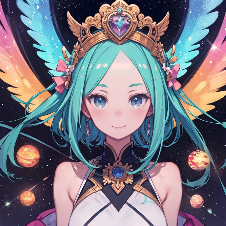 masterpiece, highest quality、Medium wide shot、1. A woman with beautiful eyes、smile、bismuth、bismuth、
