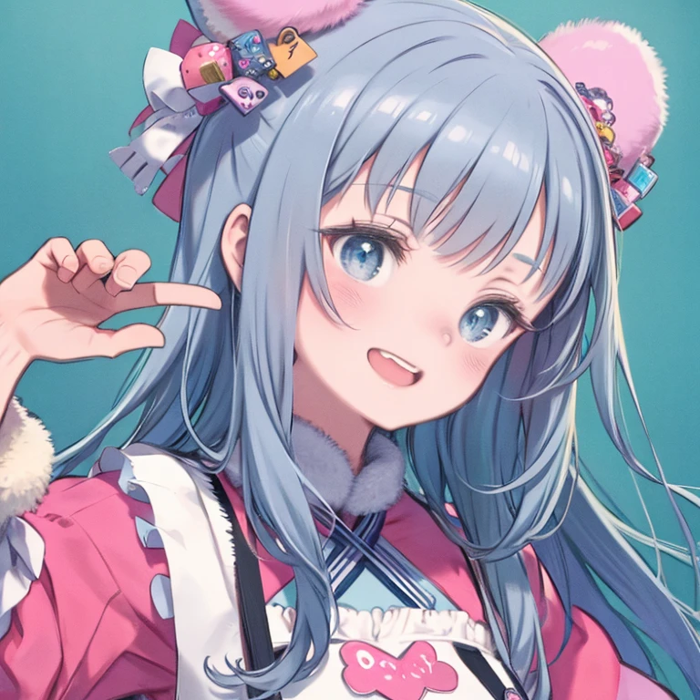 masterpiece, highest quality、Medium wide shot、1. A woman with beautiful eyes、laughing、Decora、decora、