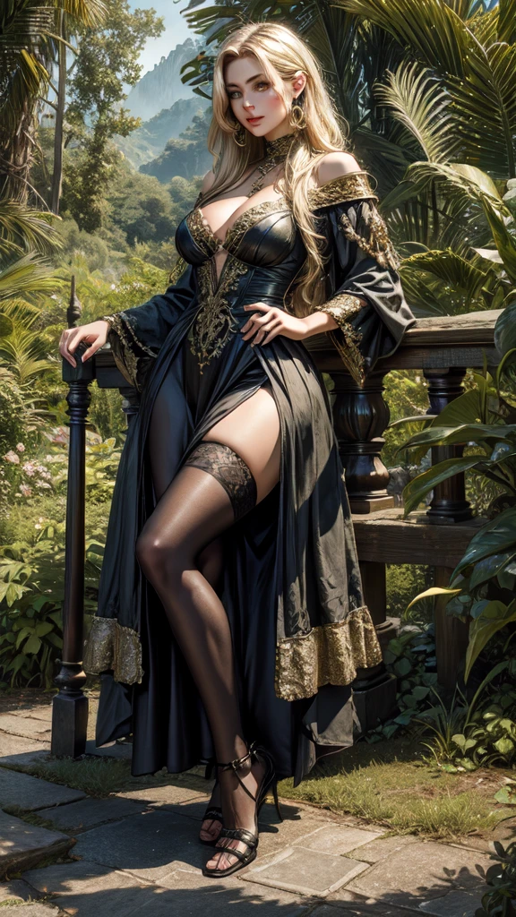Ultra-realistic and detailed sexy Yennefer, Sexy facial expressions, Seductive facial expression, [:(facial details: 1.4): 0.4], 16k resolution, 4K resolution, (Perfect flat belly), (Color pictures), blond, rest I. full outfit: elegant, enchanting, long fitted dress, Sharp fall, Deep neckline, lace long sleeves, Belt decorated with mysterious symbols, high-heel boots, black and silver jewelry.
two. venue: Gothic castle, Dark and mysterious atmosphere, Dim light from chandelier, A library full of ancient magic books, Mirror with magical patterns, Aromatherapy candles, Mysterious mist floats in the air.
twoI. decorate: Gothic atmosphere, Dim lights with purple and blue lights, Exquisite furniture with black and silver accents, Black velvet curtains, Mirror decorated with witchcraft motifs, Lavender scented candle, rest, looking at the audience, masterpiece, best quality, Very detailed, , blush, (Beautiful and detailed description of the eyes), (Beautiful and delicate face), Perfect female body, (best quality), (Ultra Detailed), (Masseter muscle tablets), (High resolution), (The original), (Extremely detailed CG Unity 8K wallpaper)
