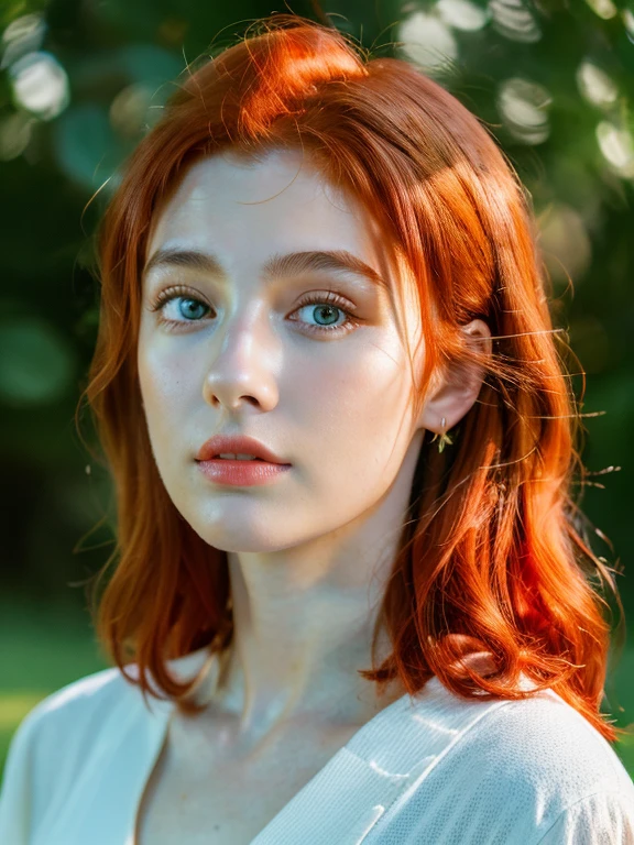 ( masterpiece, top quality, best quality,8k,************ girl,ultra detailed,raw photo:1.5),(photorealistic:1.4), (red hair:1.5), (cinematic lighting), PerfectNwsjMajic, , Surrealism, UHD, ccurate, Super detail, textured skin, High detail, Best quality, dynamic angle, (high nose,White skin),[Beautiful blue eyes],(1girl),(good anatomy:0.5)),(outside:1.5),dress