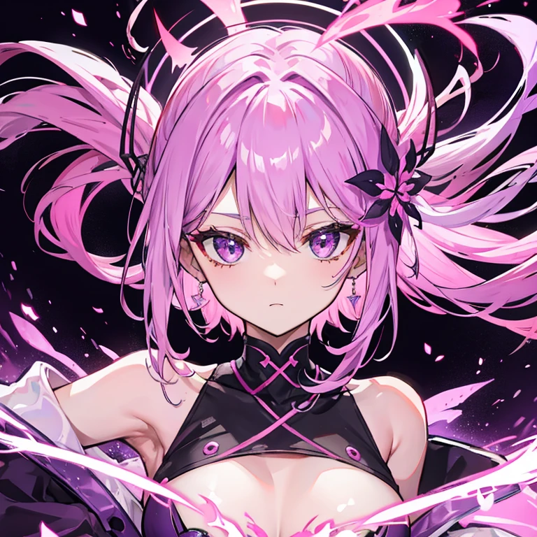 Purple and pink fire.