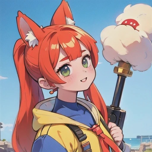 (masterpiece, best quality:1.2), 1girl, ((masterpiece, highest quality, Highest image quality, High resolution, photorealistic, Raw photo, 8K)), Retro Game, Nintendo, SEGA, Namco, Cyberpunk 1:25 miniatures,illustration,Side viewing angle,((Side viewing angle)),Wear gold wire-rimmed reflective sunglasses,Carry future weapons,very happy,Side viewing angle,whole body,three-dimensional,octane rendering,Perfect face,Collagen texture((flowing hair))((Gradient long fur rabbit ears))