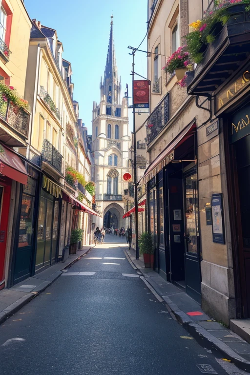 Liminal Space, Dream Core, Nostalgia Core, Anemoia, Kenopsia, location based on Paris, France, location based on Brussels, Belgium, City in Maine, Art Deco architecture, Baroque Architecture, Soft colors, vivid colors, pastel colors, soft shading