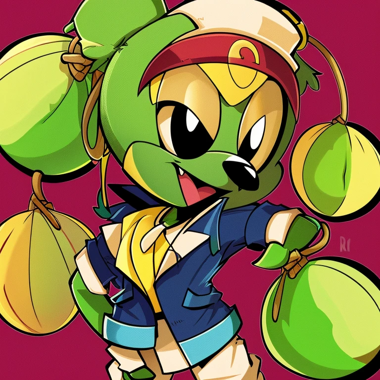 Juicy fruit as a male character