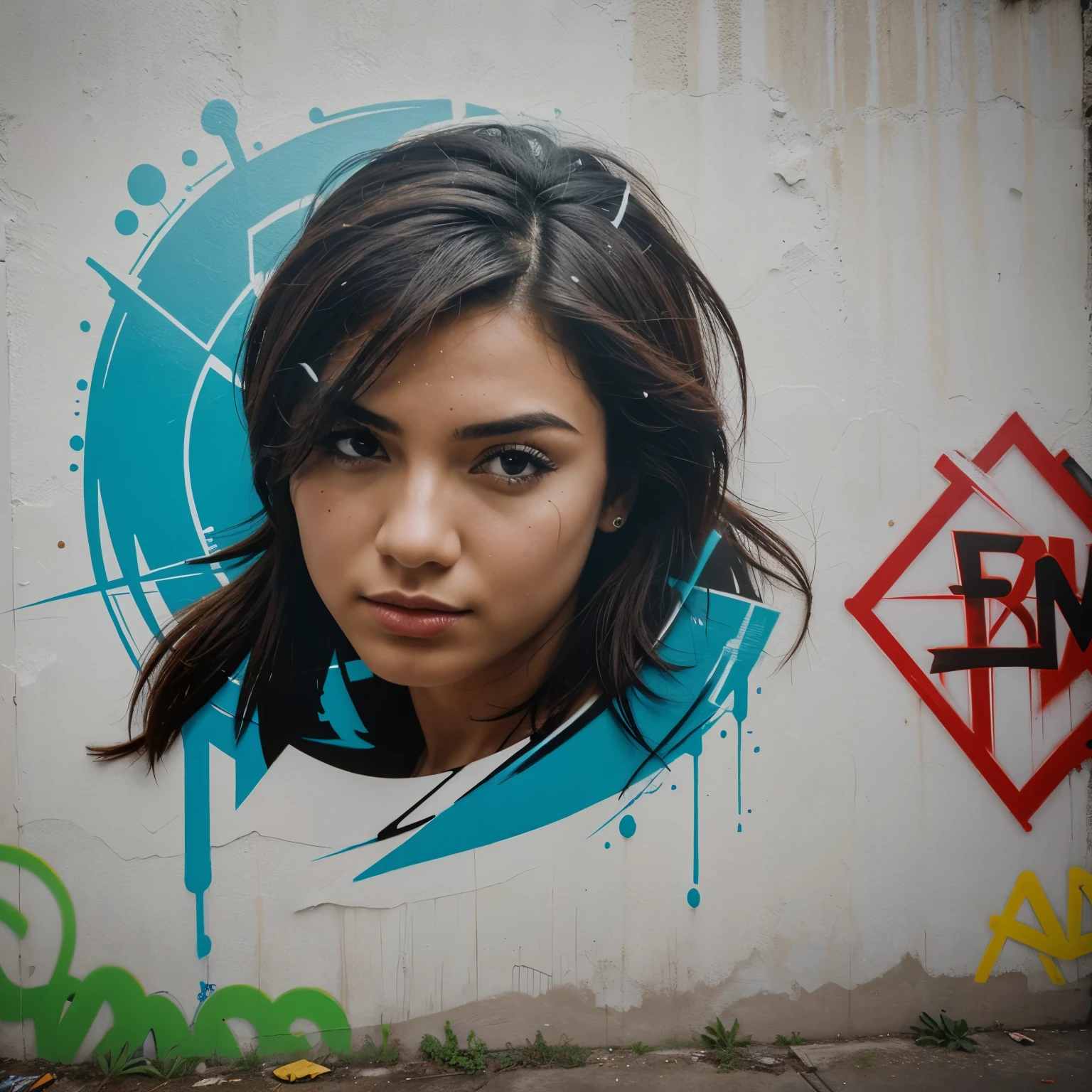 Parede com graffite escrito Getaine