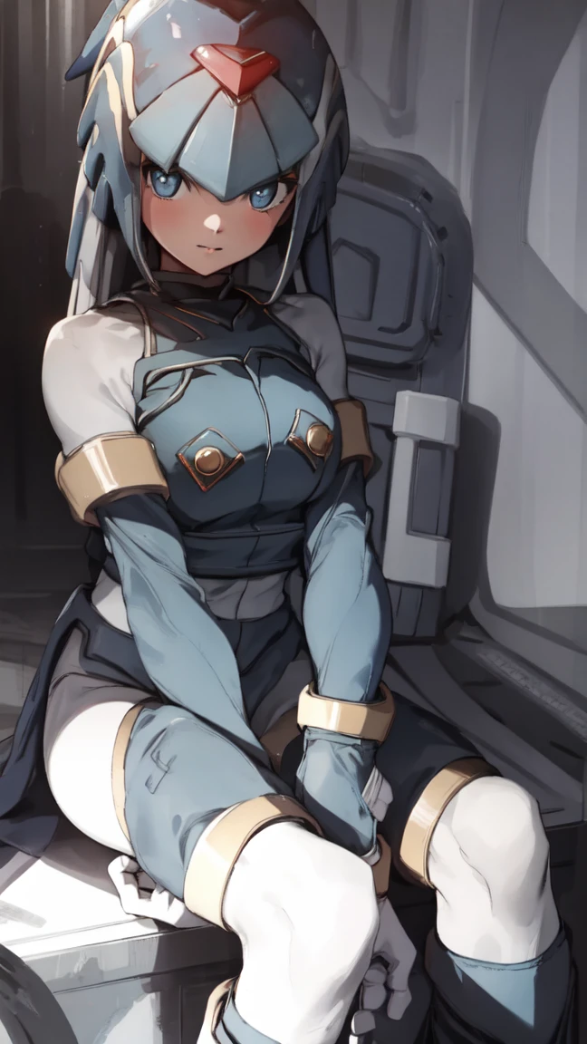 1 girl, soldier suit, Blue eyes, looking at the viewer 