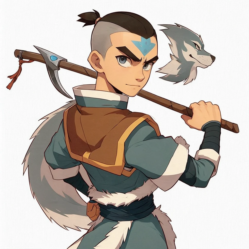 Creame sokka a warrior swordsman of the water trubu avatar 