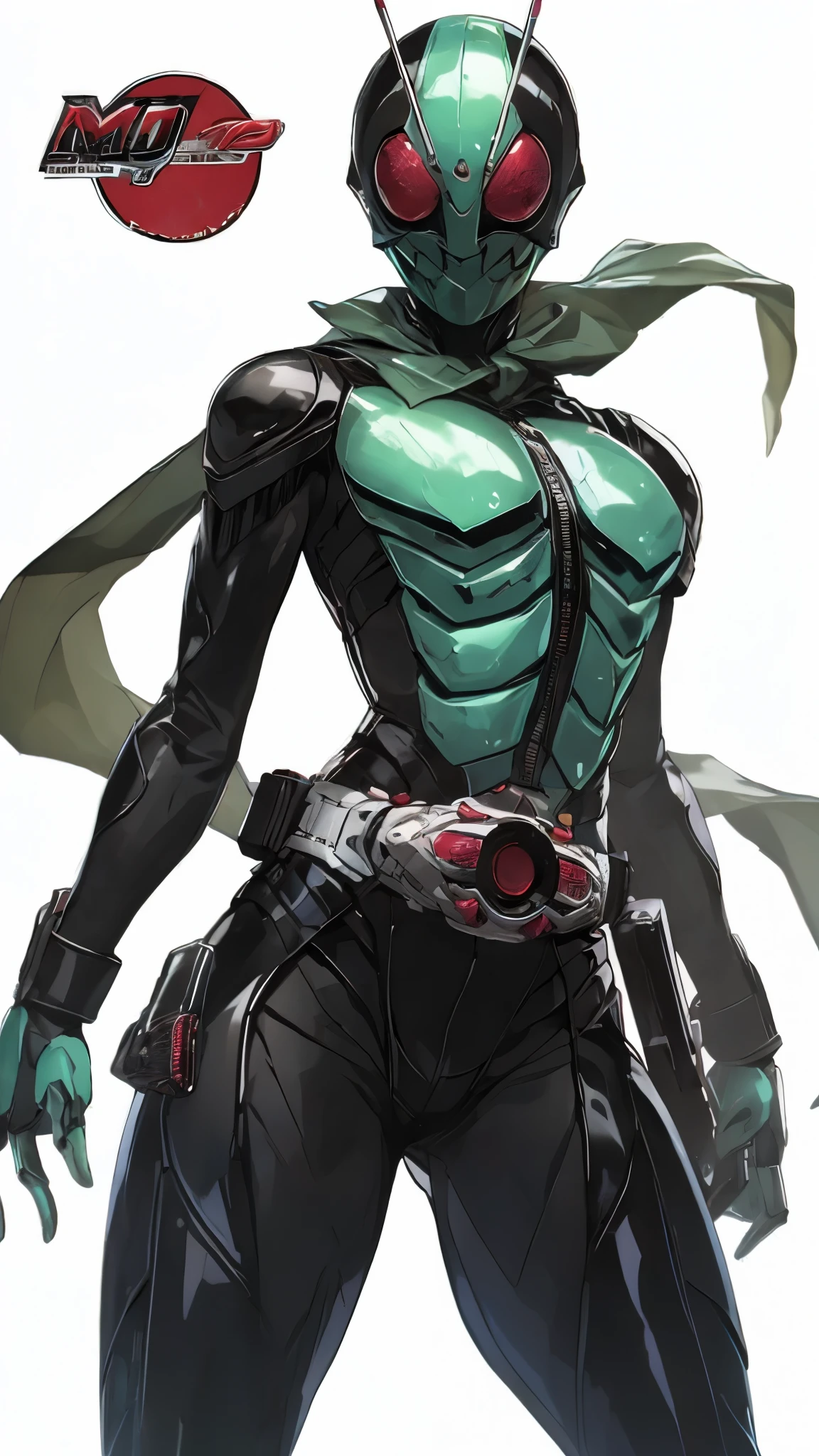 Close up of person wearing cape costume, Mecha cyber armor girl, come from《Apex Legends》ghost, android heroine, green armor, Krenz Kushat and Artgerm, metallic green armor, Different sets, Beautiful rogue lady, science fiction woman, from Pathfinder, As a retro-futuristic heroine, Robot Wasp, knave