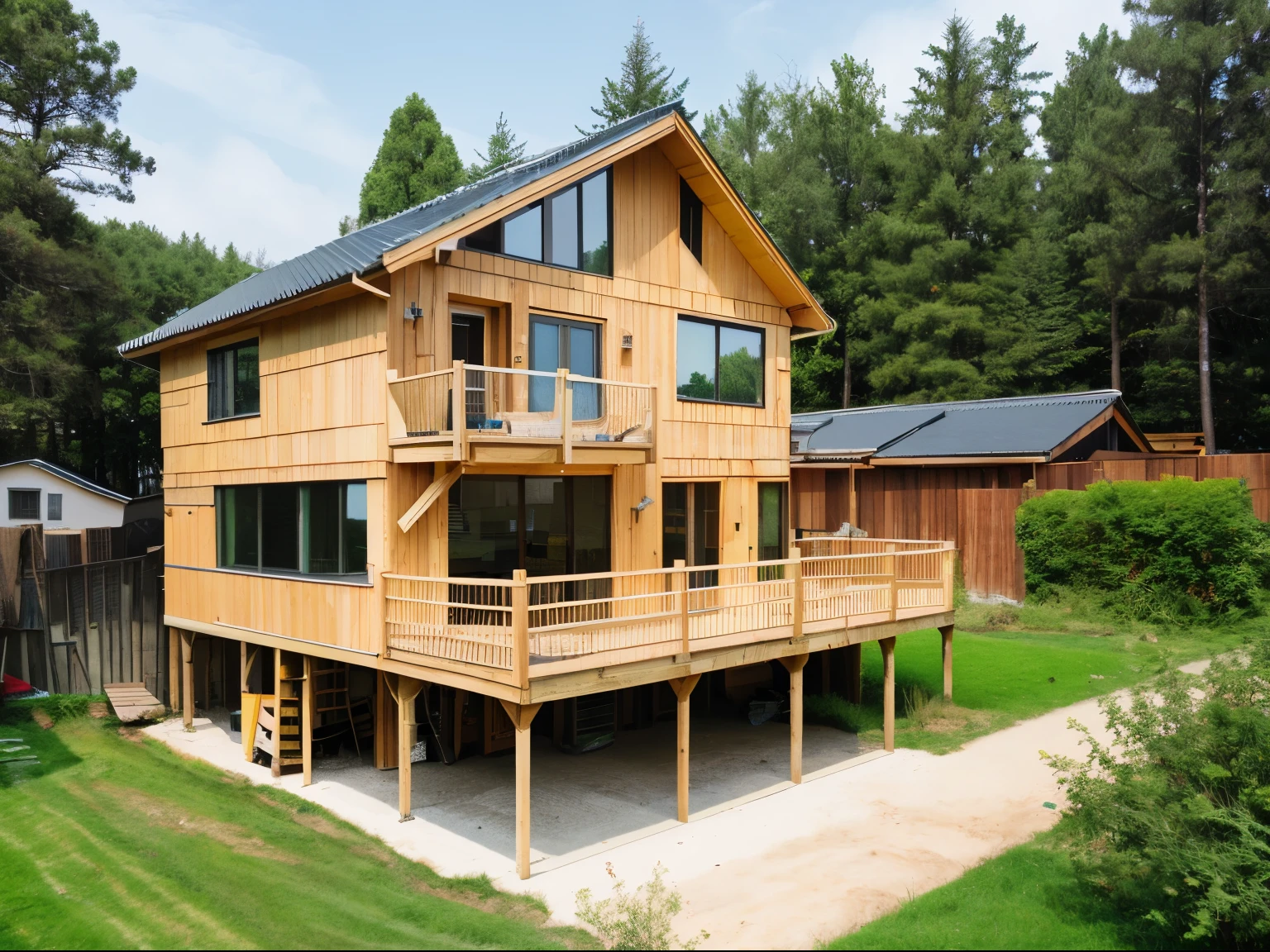 Building a house out of cypress、Residential Sales、Flyer、Construction site guide、High durability、High airtightness and high insulation