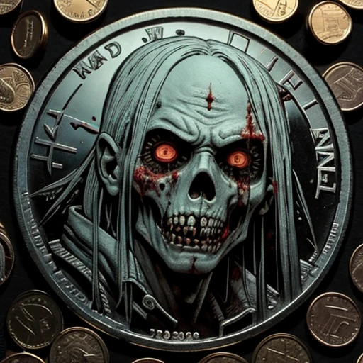 Zombie pattern on coin