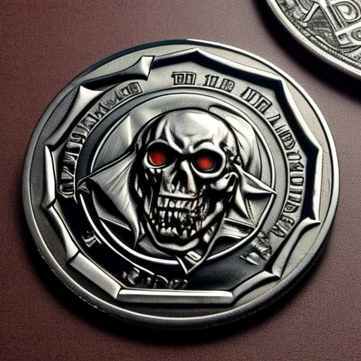 Zombie pattern on coin