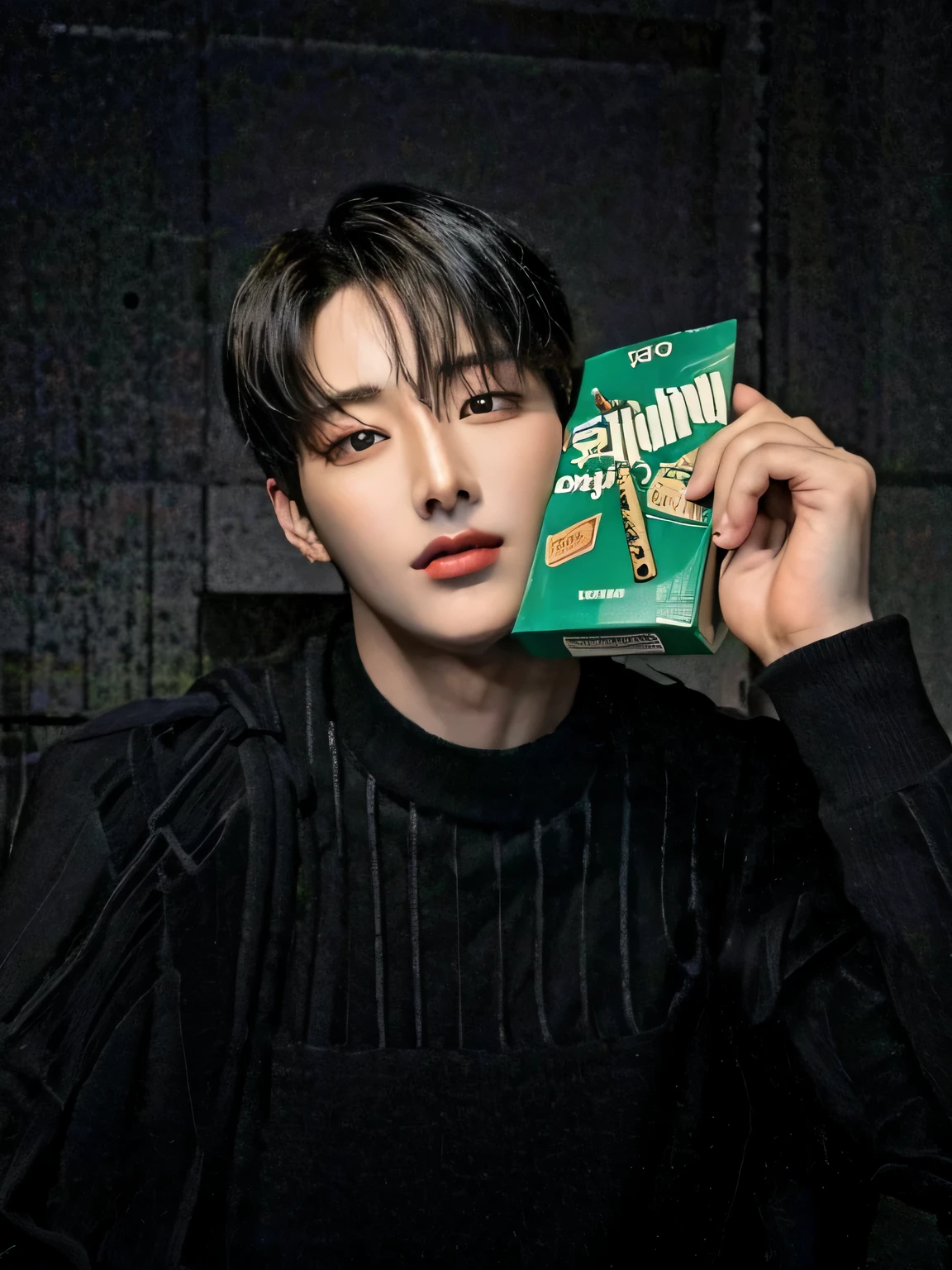 Hombre con un cigarrillo en la boca y un cigarrillo en la boca, kim doyoung, yanjun chengt, Hong June Hyung, inspirado en Yanjun Cheng, Cai Xu Kun, hyung tae, foto de perfil en la cabeza, jinyoung shin, hombre surcoreano, inspirado en jeonseok lee, kim taejin, cuchilla del grupo de drenaje