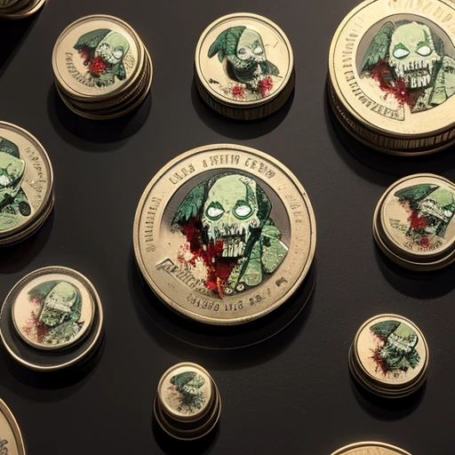 Zombie pattern on coin