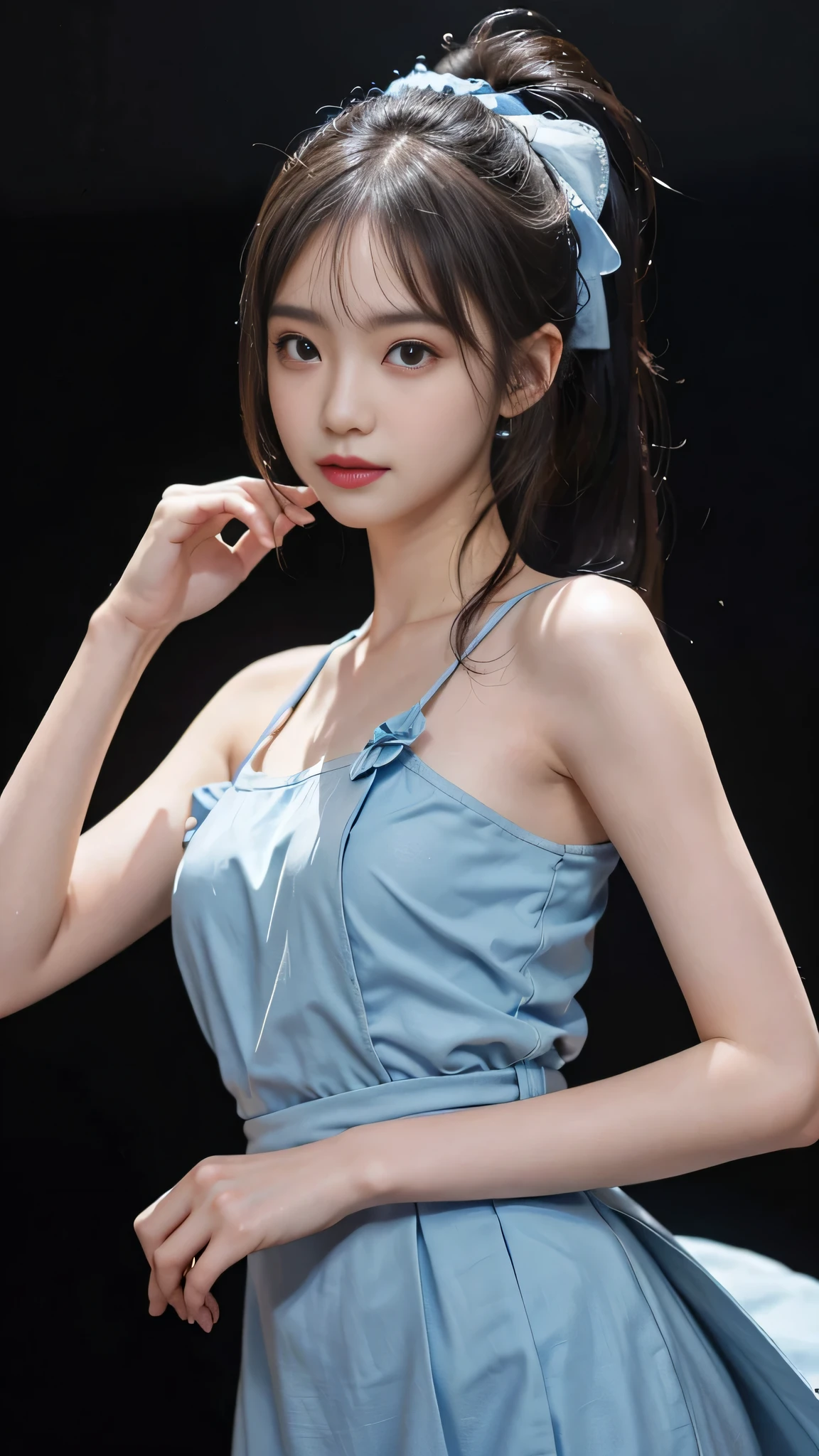 high resolution、8K、real live action、Raw photo、highest quality、masterpiece、絶世のBeauty、(((Beauty)))、null,(SFW:1.5),(RAW photo:1.2)、In a transparent white bra、20-year-old、In underwear