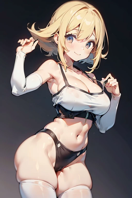 (Low Saturation:1.5),anime,1girl,pov,masterpiece,Awards, high quality,High resolution,HD,4K,8K,high quality,portrait,simple background,closeup upperbody,white clothes,Independently deformed breasts,shruged,viscous paint,(swiping breasts:1.3),oily skin,Slimy Cleavage,(Cleavage Bulge,deformed to flat breasts:1.4),(Medium breasts:1.2),Compressed chest,camisole,Crop tops,(Enhance breasts pose:1.3),sriped strap,perspective,perfect skin,smile,pale color tone,(grayscale:0.5),one point color