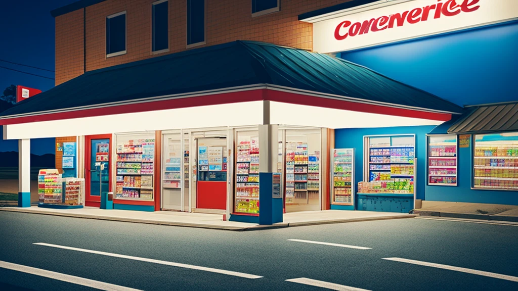 convenience store at midnight