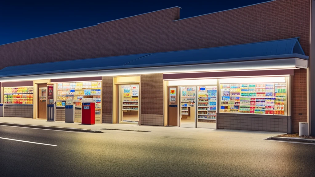 convenience store at midnight