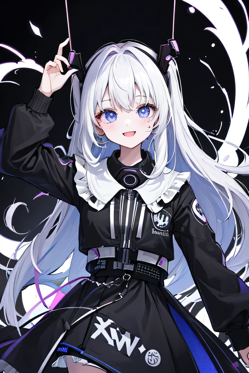 (highest quality:1.4)、High resolution、detailed background、anatomically correct、
A girl excitedly wearing VR goggles in a dark room、I'm extremely excited、
His eyes are wide open and he is immersed in the experience inside the goggleouth slightly open or smiling、
A part of the body is moving slightly、
Your hands are shaking slightly or your body is swaying back and forth、
A slight redness on the face and neck due to an increased heart rate、
Being completely immersed in the VR experience reduces your reaction to external stimuli