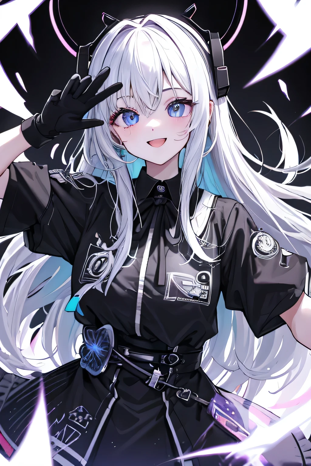 (highest quality:1.4)、High resolution、detailed background、anatomically correct、
A girl excitedly wearing VR goggles in a dark room、I'm extremely excited、
His eyes are wide open and he is immersed in the experience inside the goggleouth slightly open or smiling、
A part of the body is moving slightly、
Your hands are shaking slightly or your body is swaying back and forth、
A slight redness on the face and neck due to an increased heart rate、
Being completely immersed in the VR experience reduces your reaction to external stimuli