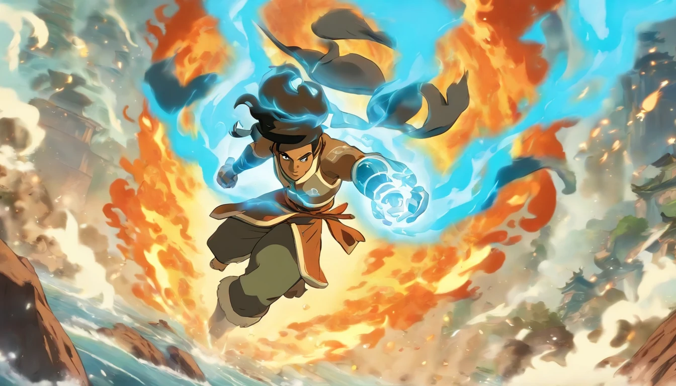 **Tairytu**, the new Avatar after Korra, es una figura misteriosa y poderosa que emerge en un mundo en constante cambio. Although his story has not yet been fully revealed, here's what we know:
1. **Origin and Incarnation**:
- Tairytu was born in a time of transition, when technology and spirituality intertwine. His birth was a cosmic event, marked by the convergence of elements and spiritual energy.
- Al igual que los Avatares anteriores, Tairytu is the incarnation of Raava, the spirit of light and balance. Your duty is to maintain harmony between nations and the elements.
2. **Habilidades Elementales**:
- Tairytu domina los cuatro elementos: Agua, Tierra, Fuego y Aire. Sin embargo, His most notable affinity is with Blue Fire, una forma avanzada y letal del control del fuego.
- His blue fire sword is an extension of his power. Forged with spiritual energy, can cut through any material and defy the laws of physics.
3. **La Espada de Fuego Azul**:
- La espada de Tairytu emite un resplandor azul intenso, fueled by your connection to the spiritual world. Can cut through steel, rock and energy itself.
- When Tairytu wields his sword, se convierte en un torbellino de fuego y luz, capaz de enfrentarse a cualquier amenaza.
4. **Mission and Challenges**:
- Tairytu not only fights physical enemies, but also against the forces that threaten spiritual balance. Your search is transcendental: restore the connection between humans and spirits.
- En su viaje, Tairytu se encuentra con aliados y enemigos inesperados. Some seek your guidance, while others wish for its destruction.
5. **El Legado de Korra**:
- Korra, la Avatar anterior, left a world in flux. Tairytu inherits its legacy and faces unique challenges.
- Aunque Korra fue una maestra de los elementos, Tairytu lleva su dominio al siguiente nivel, fusionando la espiritual