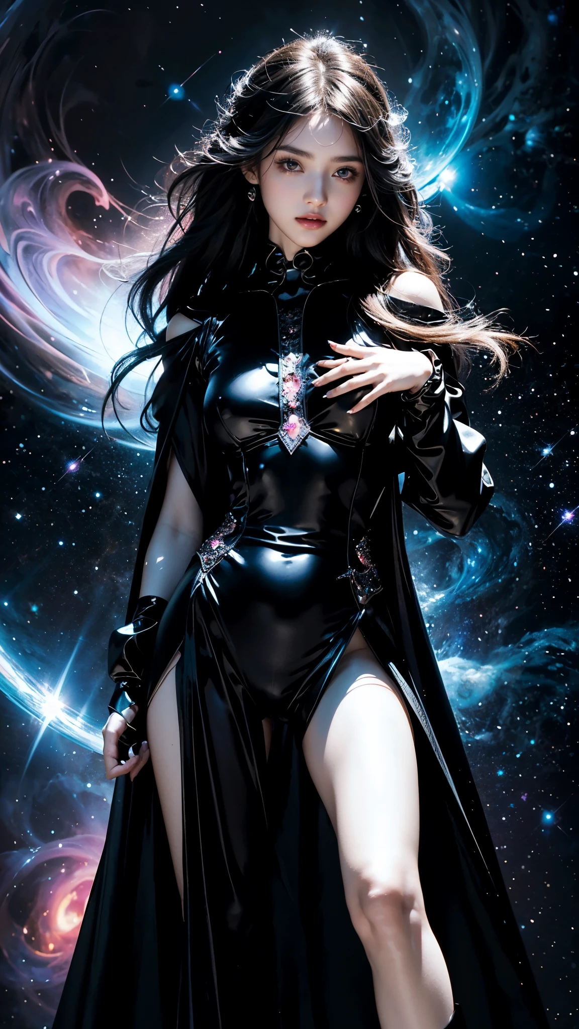 (highest quality,High resolution:1.2),((Best image quality), (masterpiece), (Vibrant, Photo realistic, Realistic, dramatic, dark, Sharp focus, 8k), beautiful, Highly detailed face and skin texture, sexy wedding dress, Heavenly beauty, Mature Asian Woman,Long black hair, Compensate, Browsing Caution ,Close-up shot, ((Backlight)), Holding a sword, Samurai Wedding(dark,Threatening:1.1),(Bad luckな:1.1), In the vortex of space,
Heart of a Goth Maiden, Very dark shade.
Her Eyes, Like dazzling fur in a starless haze,
A symphony of despair in their eyes.
Her Mogul Snaps, Mysterious Cemetery,
Think about it, The source of her sadness.
Black hair swaying in the moonlight,
She weaves despair into her dreams.
oh, Her Soul, Shadow'Embrace,
Take me to space.
At each step of the Kelhudelgoring, She summons darkness,
Dance of the Void, Whippler Big Spark.
Her touch is the cold caress of the void,
In her vague existence, I am left confused.
For Love, Bumblewisk, Cosmic Power,
Stars shining in the endless night.
Confusion swirls, Let the emptiness cry out,
Our love is a dazzling dream in the universe.
Gothic Witch of the entire star world,
In your void, I find my soul.
Hypermaximalist, Anime Style, Breathtaking oil paintings, Surreal, Ultra-realistic digital illustrations that mimic the style of oil paintings, Blends seamlessly with Alex Grey'Psychedelic fantasy art by H'The Aesthetics of Biomechanics.r. Giger. Great composition, masterpiece, highest quality, (devil,Satan,Lucifer:1.1),(devilish:1.1),(Bad luck,Bad luckな:1.1),(Powerful numbers:1.1、Big Breasts、Glasses) 、 ((((Huge glasses, Nerd Glasses, thick glasses, round Glasses)))),(((Big Breasts)))、(Red eyes glow:1.6)、(Red glowing eyes,Sharp teeth:1.1),(Black wings,thick,shabby:1.1),(hellish landscape:1.1),(fire,sulfur:1.1),(Threatening atmosphere:1.1),(dark shadows,Threatening presence:1.1),(Bad luck clouds,Stormy Skies:1.1),(dark,Spooky atmosphere:1.1),(Bad luck aura,Evil energy:1.1),(dark aura,cigarette:1.1),(Extreme heat,Burning Flames:1.1),(Surreal,Nightmare Visions:1.1),(Predicting the end:1.1),(Twisted corners,Fiery crown:1.1),(Bad luck whispers,devilish laughter:1.1),(Cry of pain,echoing screams:1.1),(Bad luck symbols,Ancient runes:1.1),(Mysterious Relic,dark artifacts:1.1),(Infernal Ritual,Ritual sacrifice:1.1),(devilish minio