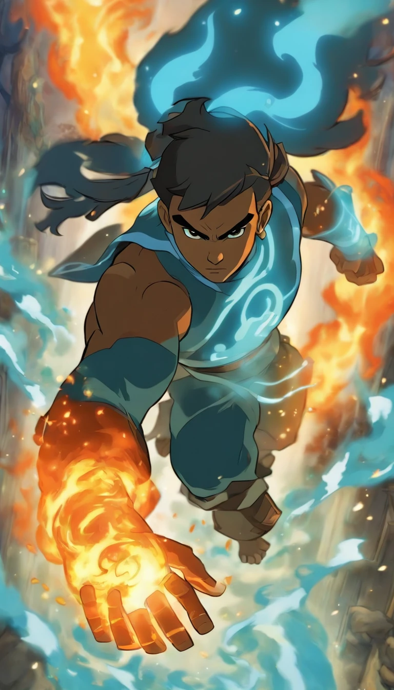 **Tairytu**, the new Avatar after Korra, es una figura misteriosa y poderosa que emerge en un mundo en constante cambio. Although his story has not yet been fully revealed, here&#39;s what we know:

1. **Origin and Incarnation**:
   - Tairytu was born in a time of transition, when technology and spirituality intertwine. His birth was a cosmic event, marked by the convergence of elements and spiritual energy.
   - Al igual que los Avatares anteriores, Tairytu is the incarnation of Raava, the spirit of light and balance. Your duty is to maintain harmony between nations and the elements.

2. **Habilidades Elementales**:
   - Tairytu ?????? los cuatro elementos: Agua, Tierra, Fuego y Aire. Sin embargo, His most notable affinity is with Blue Fire, una forma avanzada y letal del control del fuego.
   - His blue fire sword is an extension of his power. Forged with spiritual energy, can cut through any material and defy the laws of physics.

3. **La Espada de Fuego Azul**:
   - La espada de Tairytu emite un resplandor azul intenso, fueled by your connection to the spiritual world. Can cut through steel, rock and energy itself.
   - When Tairytu wields his sword, se convierte en un torbellino de fuego y luz, capaz de enfrentarse a cualquier amenaza.

4. **Mission and Challenges**:
   - Tairytu not only fights physical enemies, but also against the forces that threaten spiritual balance. Your search is transcendental: restore the connection between humans and spirits.
   - En su viaje, Tairytu se encuentra con aliados y enemigos inesperados. Some seek your guidance, while others wish for its destruction.

5. **El Legado de Korra**:
   - Korra, la Avatar anterior, left a world in flux. Tairytu inherits its legacy and faces unique challenges.
   - Aunque Korra fue una maestra de los elementos, Tairytu lleva su dominio al siguiente nivel, fusionando la espiritual