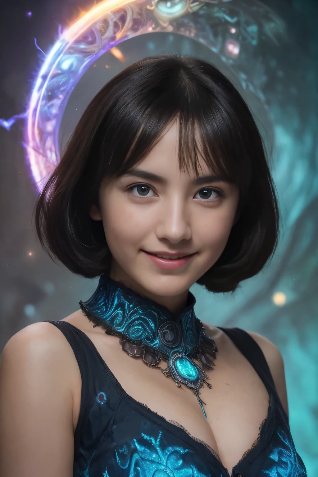 (Two beautiful teenage italian girls:1.6), Close friends, (They are hugging each other:1.2), Kiss her cheek or chest,(Detailed iridescent bodysuit with beautiful fractal or marble design:1.5)Incredible and spectacular scenes, ((High quality)), ((Detailed)), ((Fantasy)), Blue Plasma Brain, Green Plasma Body, Vulgarity, beutiful breast, obscenity, (Lewd smile:1.2), coarse, Obscene, mean, (raunchy:1.2), (Immoral:1.2), Lachish, (small breasts with beautiful raised pink areolas:1.5), (Cameltoe), (Expression of ecstasy:1.2), Photorealistic, Official art, unity 8k wall paper, 8K Portrait, Best Quality, Very high resolution, (Incredibly beautiful nature background:1.6), (18 years old:1.5), (Sexy and glamorous:1.1), (A coquettish expression:1.6), (seductively smiling:1.6), (Full body), (erotic posing:1.6), (Model Posing:1.6), Beautiful seductive face, Portrait, (Thick eyebrows:1.4), (Big scarlet eyes:1.2), Beautiful eyes with fine symmetry, (Ultra detailed eyes:1.4), (High resolution blue eyes:1.1), Intimate face, (ultra detailed skin texture:1.4), White skin, pale skin, Perfect Anatomy, Thin, (Beautiful toned body:1.5), Hair Bow, (Moist skin:1.2), full of sweat, No makeup, (dark circles:1.1), Good anatomy, Focus Face, good-looking, (Emilia Clark:0.6) (Emma watson:0.3),(Jennifer Connelly:0.4), (sensual face:1.5), Elegant face, Nice, Dolce, (Around her neck is a simple necklace of exquisite workmanship), (Bioluminescence with brilliant brilliance:1.4), (Luminous magic circle:1.5), Ruins of an ancient castle, Shining majestic cloud masses and sky, lightning bolt, Epic Realistic, (Greg Rutkowski:0.8), (teal and orange:0.4), (Art Station:1.5), Cinematic, (nffsw:1.5), Hyper Detailed, Dramatic light, (Intricate details:1.1), Beautiful black hair, (Wearing a gauntlet with a dense and very beautiful design decorated with jewels:1.1),