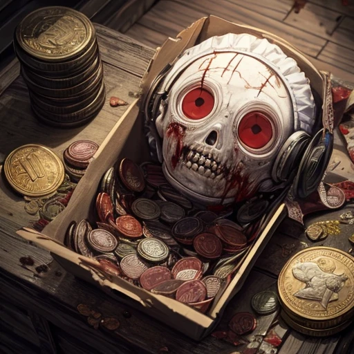Zombie pattern on coin