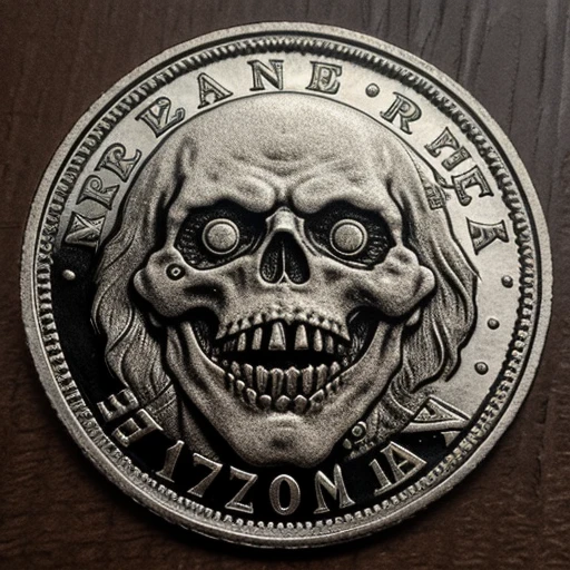 Zombie pattern on coin