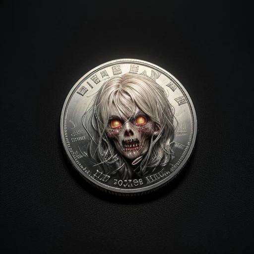 Zombie pattern on coin