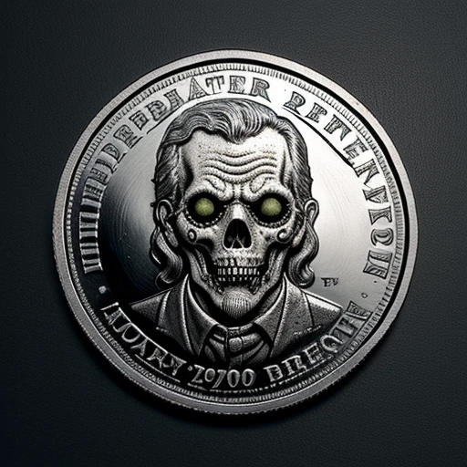 Zombie pattern on coin