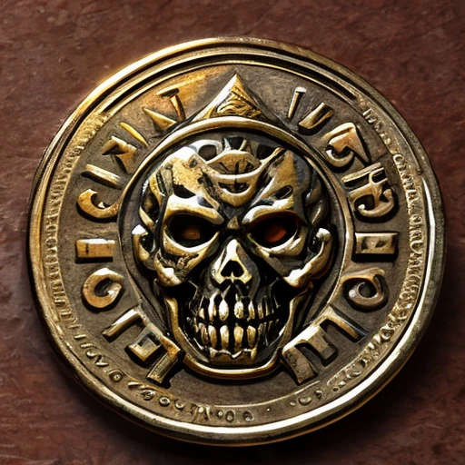 Zombie pattern on coin