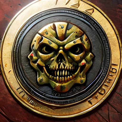 Zombie pattern on coin