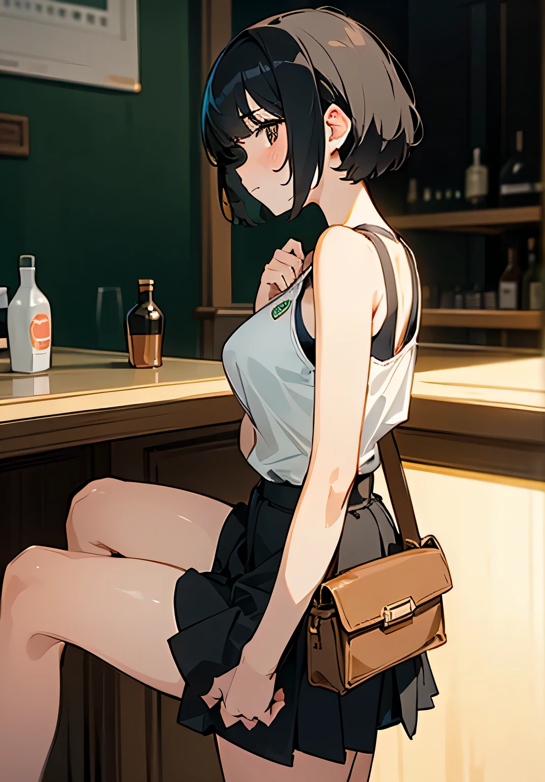 Young girl with black hair, long twintail, twintail hairstyle, (blue eyes), ((small bushy eyebrows)), ( she trying to stand), wearing lolita dress, lolicon , walking to school, flirty smile , suddenly having sex in public, ((doggy style sex)), ((public sex in a restaurant)) naked ass in the male crotch, ), perfect anatomy,(young boy fucking her)