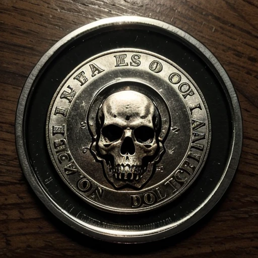 ((masterpiece,best quality)), absurdres, <lora:FantasyIcons_Coins:0.8>, skull coin,