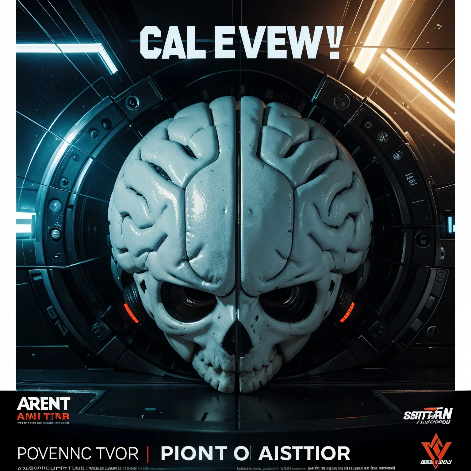 A poster to advertise game event call brain teaser